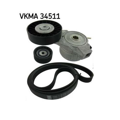 1 V-Ribbed Belt Set SKF VKMA 34511 SAAB