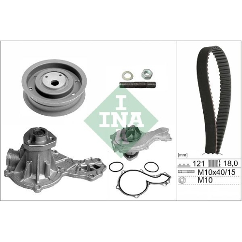 1 Water Pump & Timing Belt Kit INA 530 0162 30 AUDI SEAT VW