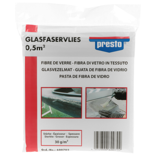 1 Glass-fibre Filler PRESTO 600702 Glas fibre fleece 0,5 qm