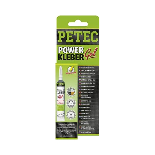 PETEC Power Kleber Gel *tropft nicht *fließt nicht* 20 gramm Tube 93720