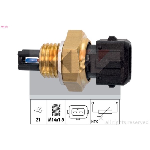 Sensor, Ansauglufttemperatur KW 494 015 Made in Italy - OE Equivalent RENAULT