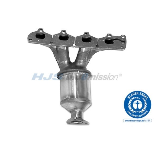1 Catalytic Converter HJS 96 14 4088 with the ecolabel "Blue Angel" OPEL