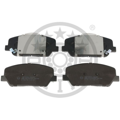 4 Brake Pad Set, disc brake OPTIMAL BP-12628 HYUNDAI KIA