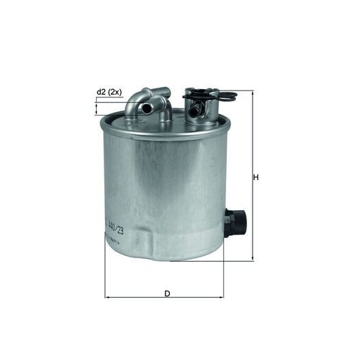 1 Fuel Filter MAHLE KL 440/23 NISSAN
