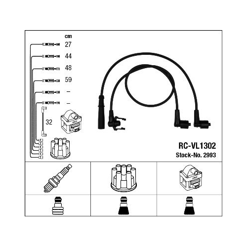 1 Ignition Cable Kit NGK 2993 RENAULT VOLVO DACIA