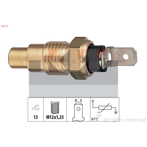 1 Sensor, coolant temperature KW 530 121 Made in Italy - OE Equivalent NISSAN