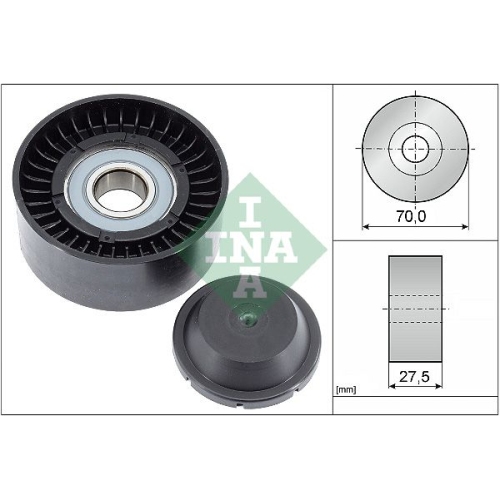 1 Deflection/Guide Pulley, V-ribbed belt INA 532 0610 10 TOYOTA LEXUS