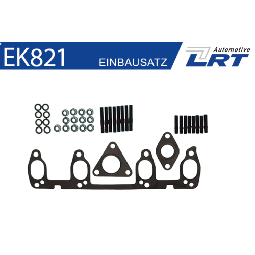1 Mounting Kit, exhaust manifold LRT EK821 AUDI
