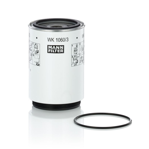 1 Fuel Filter MANN-FILTER WK 1060/3 x DAF MERCEDES-BENZ SCANIA VOLVO CASE IH JCB
