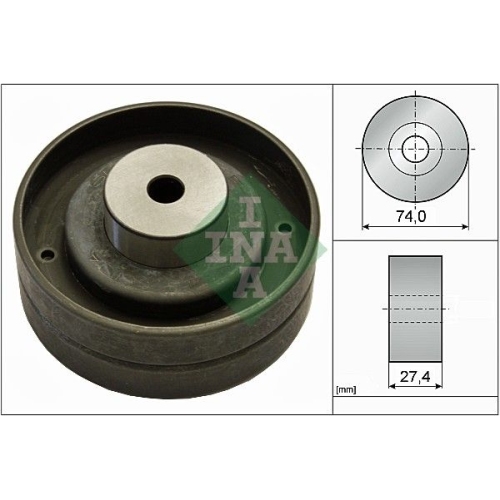 1 Deflection/Guide Pulley, timing belt INA 532 0051 10 AUDI SEAT SKODA VOLVO VW