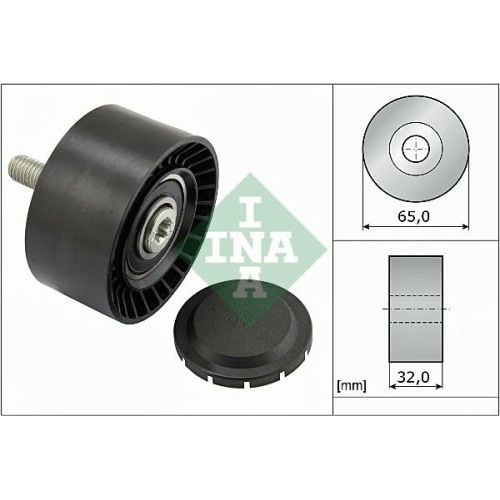 1 Deflection/Guide Pulley, V-ribbed belt INA 532 0660 10 BMW MINI