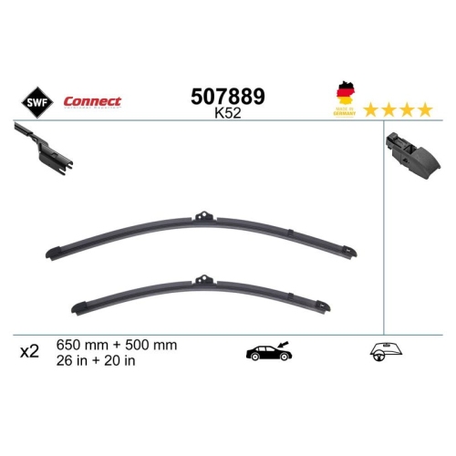 1 Wiper Blade SWF 507889 CONNECT MADE IN GERMANY