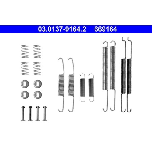 1 Accessory Kit, brake shoes ATE 03.0137-9164.2