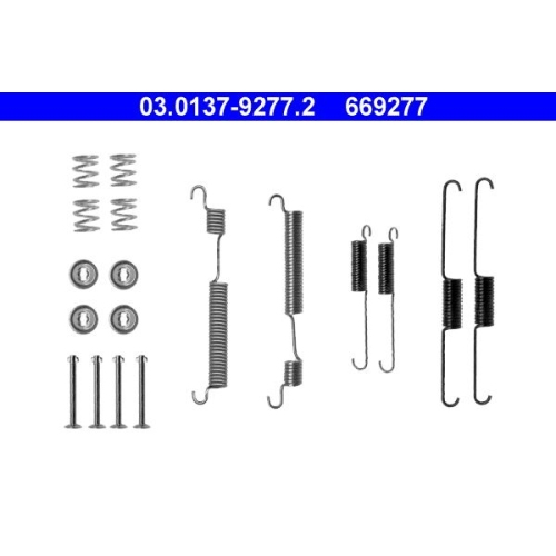 1 Accessory Kit, brake shoes ATE 03.0137-9277.2