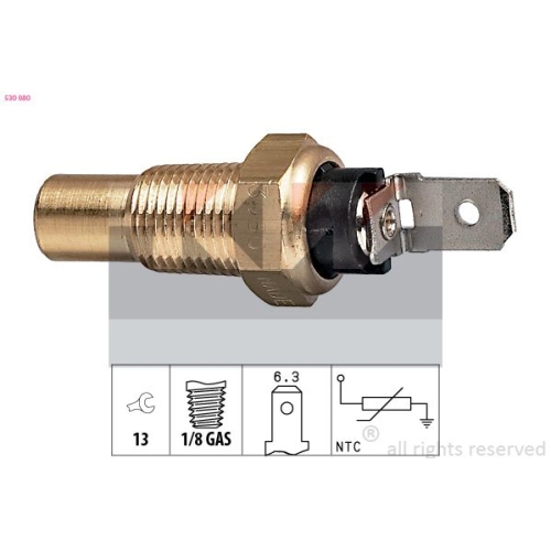 1 Sensor, coolant temperature KW 530 080 Made in Italy - OE Equivalent CHRYSLER