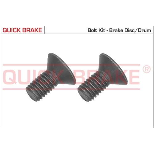 2 Screw Set, brake disc QUICK BRAKE 11665K FORD MAZDA MERCEDES-BENZ KIA