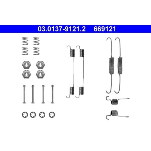 1 Accessory Kit, brake shoes ATE 03.0137-9121.2