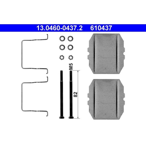 1 Accessory Kit, disc brake pad ATE 13.0460-0437.2