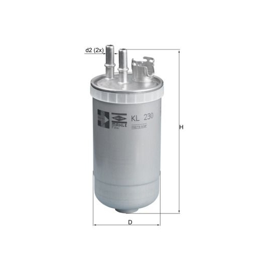 1 Fuel Filter MAHLE KL 230 FORD