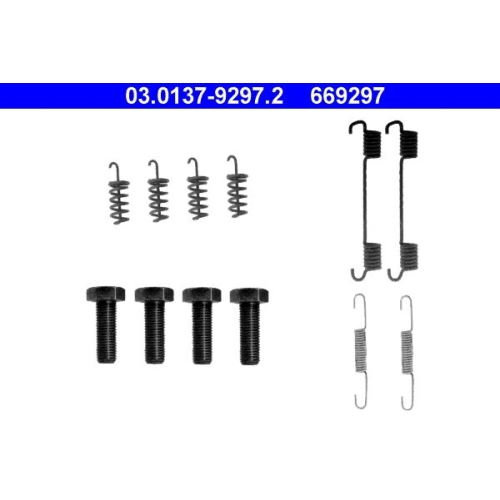 1 Accessory Kit, parking brake shoes ATE 03.0137-9297.2