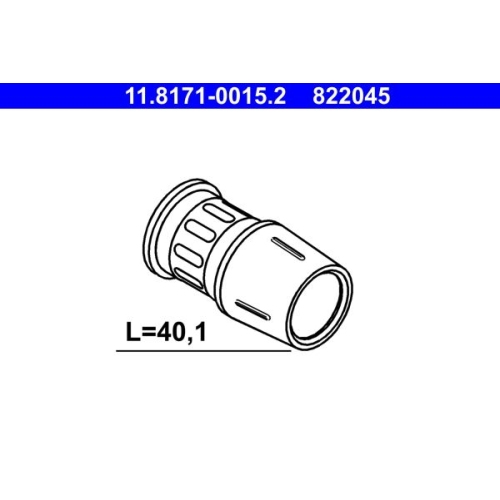 10 Guide Sleeve, brake caliper ATE 11.8171-0015.2