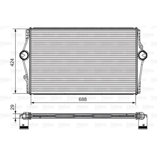 1 Charge Air Cooler VALEO 818281 VOLVO