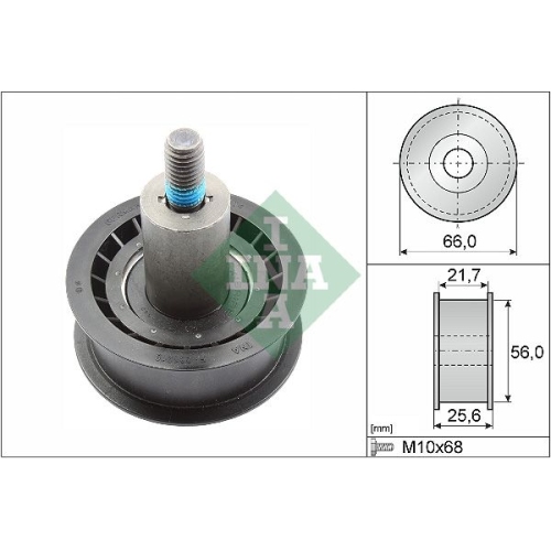 1 Deflection/Guide Pulley, timing belt INA 532 0167 10 AUDI SEAT SKODA VW