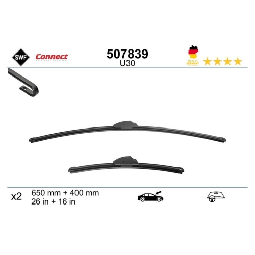 1 Wiper Blade SWF 507839 CONNECT MADE IN GERMANY