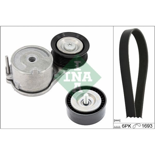1 V-Ribbed Belt Set Schaeffler INA 529 0562 10 FORD