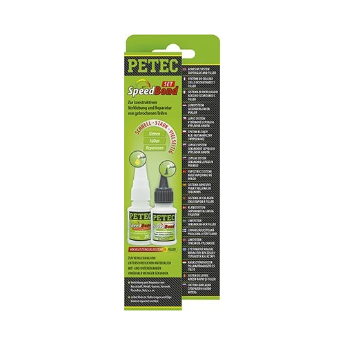 PETEC Hochleistungsklebstoff & Filler Set Satz Speed Bond 20 gramm 93550