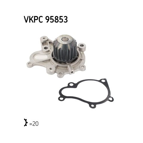Wasserpumpe, Motorkühlung SKF VKPC 95853 Aquamax HYUNDAI KIA