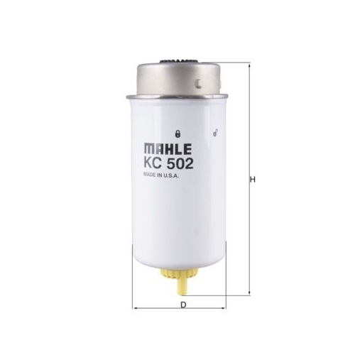 1 Fuel Filter MAHLE KC 502 FORD