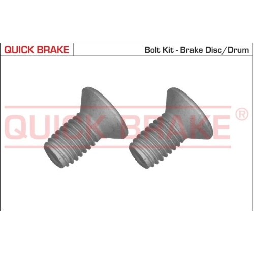 2 Screw Set, brake disc QUICK BRAKE 11670K FORD JAGUAR VOLVO LAND ROVER