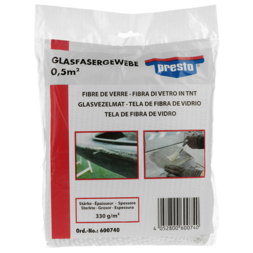 1 Glass-fibre Filler PRESTO 600740 Glas fibre fabric 0,5 qm
