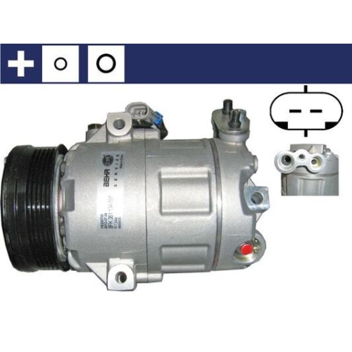 1 Compressor, air conditioning MAHLE ACP 62 000S BEHR OPEL VAUXHALL