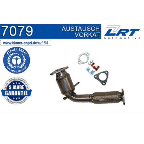 Vorkatalysator LRT 7079 ausgezeichnet mit "Der Blaue Engel" AUDI VW