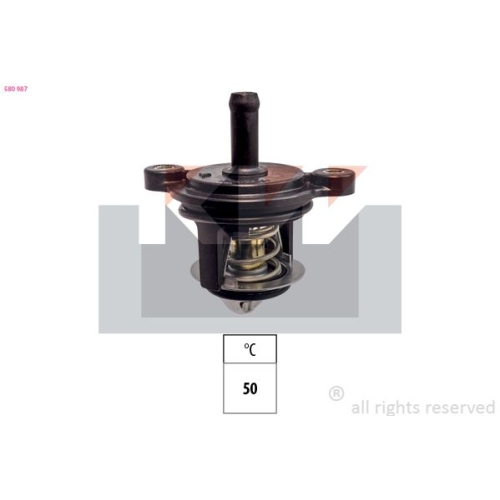 1 Thermostat, coolant KW 580 987 Made in Italy - OE Equivalent FORD
