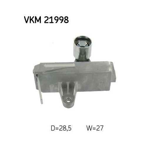 1 Deflection/Guide Pulley, timing belt SKF VKM 21998 AUDI SEAT SKODA VW
