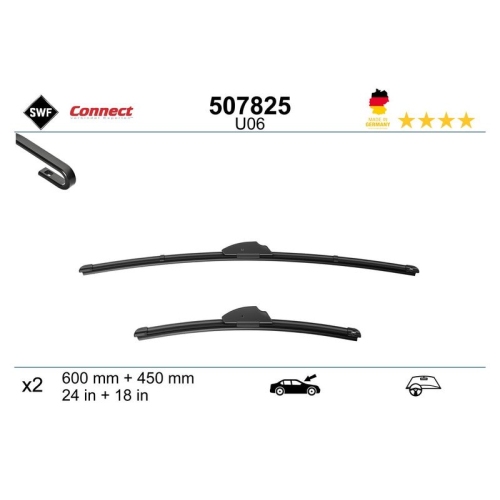 1 Wiper Blade SWF 507825 CONNECT MADE IN GERMANY