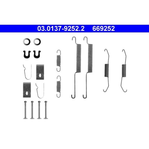 1 Accessory Kit, brake shoes ATE 03.0137-9252.2
