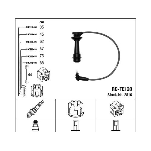 1 Ignition Cable Kit NGK 2816