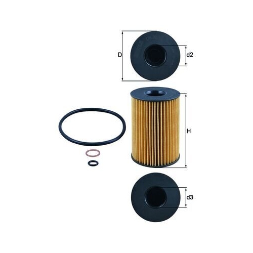 1 Oil Filter MAHLE OX 353/7D BMW ROLLS-ROYCE LAND ROVER