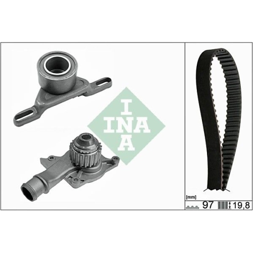 1 Water Pump & Timing Belt Kit INA 530 0014 30 FORD