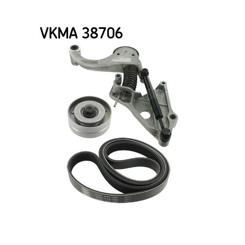 1 V-Ribbed Belt Set SKF VKMA 38706 BMW CITROËN FIAT PEUGEOT MINI