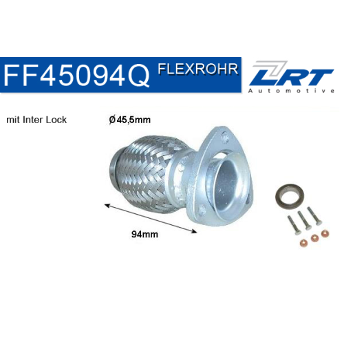 1 Flexible Pipe, exhaust system LRT FF45094Q VW