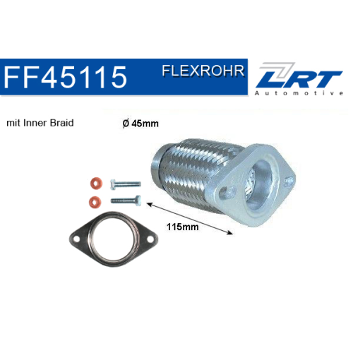 1 Flexrohr, Abgasanlage LRT FF45115 FIAT