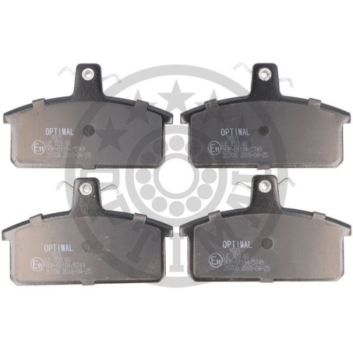 4 Brake Pad Set, disc brake OPTIMAL BP-09821 SUZUKI