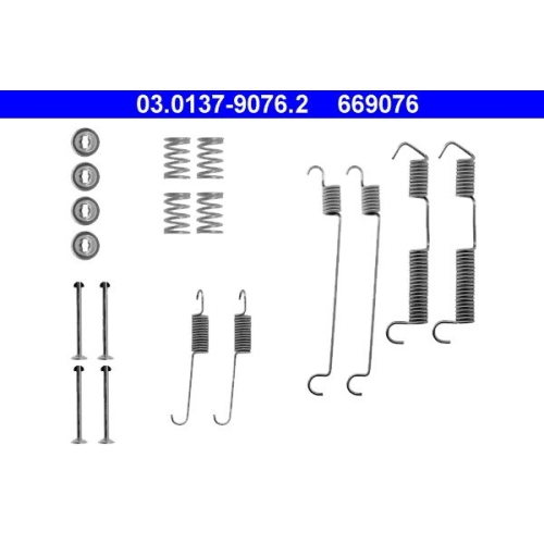 1 Accessory Kit, brake shoes ATE 03.0137-9076.2 BMW