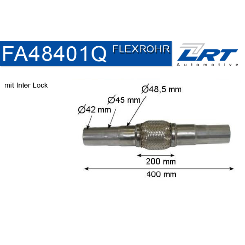 Flexrohr, Abgasanlage LRT FA48401Q