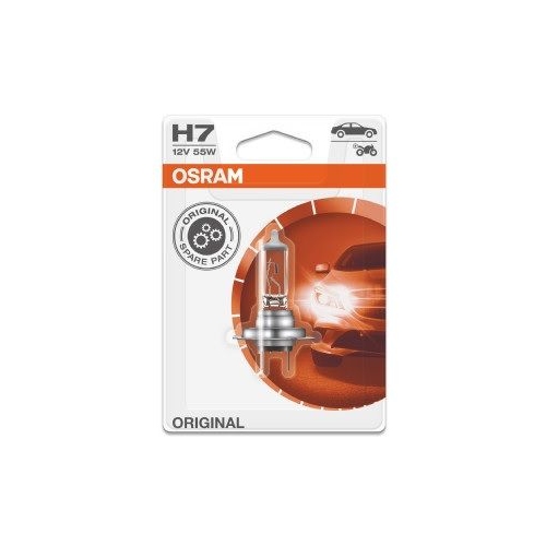 Glühlampe Glühbirne OSRAM H7 55W/12V Sockelausführung: PX26d (64210-01B)